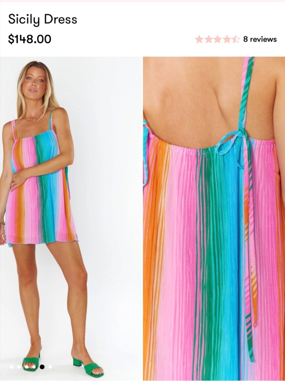 Show Me Your Sicily Multicolor Striped Mini Dress
